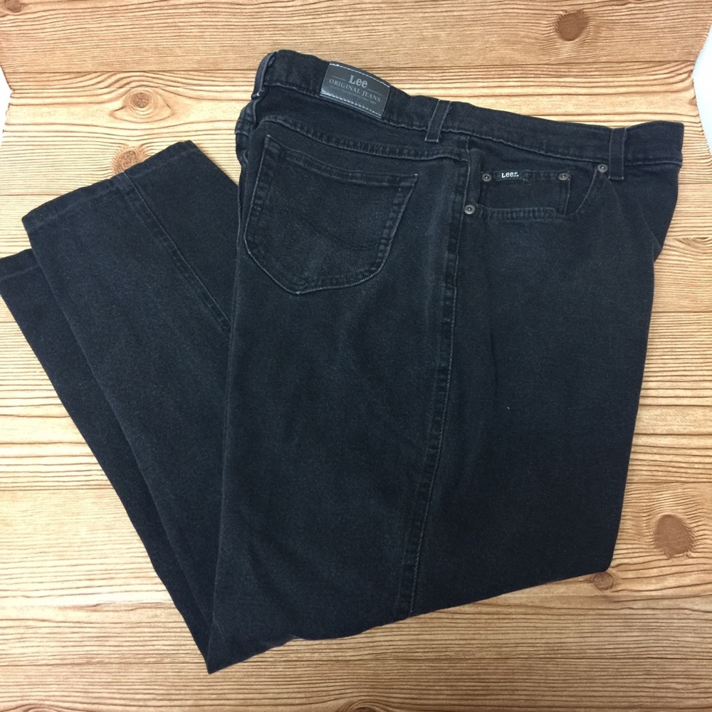 Classic black Lee jeans. Vintage design, comfy.